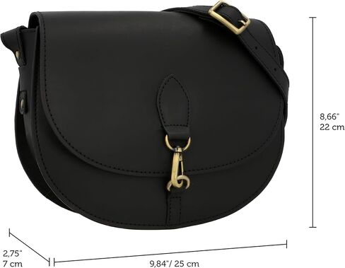 حقيبة يد من الجلد الطبيعي من Gusti - محفظة جلدية من Wiebke للنساء، حقيبة كتف تمر بالجسم مع حزام قابل للتعديل، إغلاق آمن in Kuwait