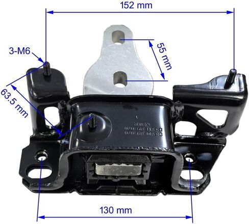 Engine Motor Mount Set 3pcs for 2013 2014 2015 2016 2017 2018 2019 2020 Ford Fusion 2.5L Automatic Motor Mount Kit A4927 A6962 A6959HY in Saudi Arabia