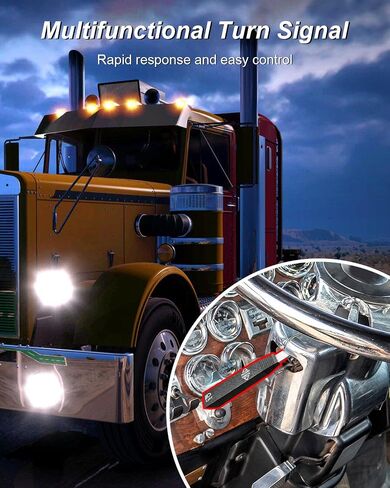 Turn Signal Switch Multifunction Fit for Peterbilt Truck 377 378 379 Replace TL30300AP, 480827, 480827G, 01481381, 01481389, TL3030, TL 30300 in Saudi Arabia