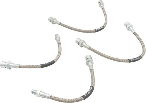 طقم خط فرامل من الفولاذ المقاوم للصدأ المضفر من إمبي، 4 قطع، متوافق مع VW 71-73 S/B النوع 1، #5588 in Saudi Arabia