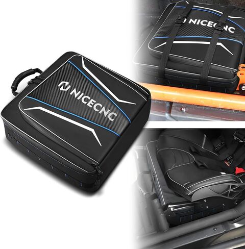 Maverick X3 Under Seat Storage Bag, Synthetic Oxford Fabric, Large Capacity X3 Storage Accessories Bag Tool Organizer Bag, Wear-resistant, Compatible with Can AM Maverick X3 2017-2023, Blue in Saudi Arabia