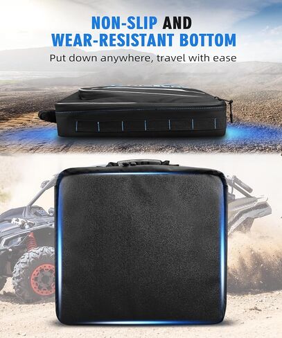 Maverick X3 Under Seat Storage Bag, Synthetic Oxford Fabric, Large Capacity X3 Storage Accessories Bag Tool Organizer Bag, Wear-resistant, Compatible with Can AM Maverick X3 2017-2023, Blue in Saudi Arabia