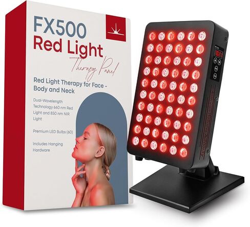 FX35 Portable Red Light Therapy Device for Face,Rechargeable Near Infrared Light Therapy Panel for Body Pain Relief, FSA Eligible Items Only List in Kuwait