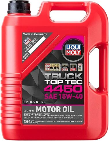 Liqui Moly Truck Top Tec 4450 | SAE 15W-40 Mineral Motor Oil | 5 Liter | SKU: 22038 in Saudi Arabia