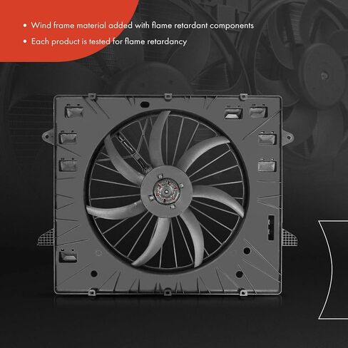 مجموعة مروحة تبريد رادياتير المحرك الممتازة مع محرك بدون فرش متوافق مع موديلات مختارة من شيفروليه وبويك - ترافيرس، إنكليف، 2018 2019 2020 - استبدال # 84199038 in Saudi Arabia