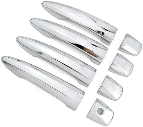 Chrome Exterior Door Handle Cover Trim for Nissan Altima Sentra 2020-2024 X-Trail T33 Rogue 2021-2024 Qashqai Accessories Decor (with Smart Key Holes) in Saudi Arabia
