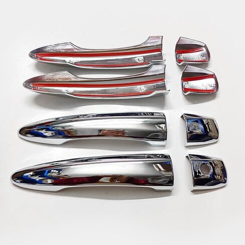 Chrome Exterior Door Handle Cover Trim for Nissan Altima Sentra 2020-2024 X-Trail T33 Rogue 2021-2024 Qashqai Accessories Decor (with Smart Key Holes) in Saudi Arabia