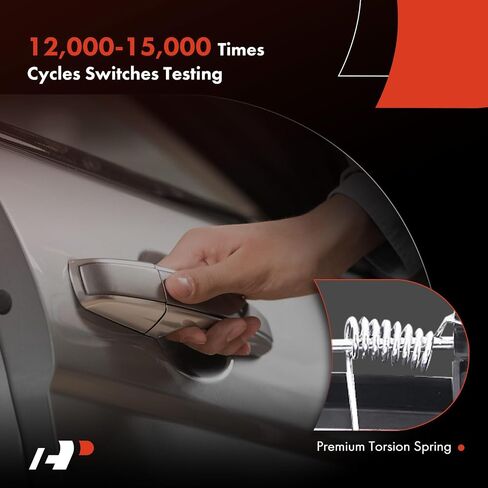 مقبض باب خارجي للسائق الأمامي الأيسر من A-Premium مع فتحة مفتاح متوافق مع دودج تشارجر 2006-2010، تشالنجر 2008-2010، أسود أملس، استبدال # YS87AXRAF in Saudi Arabia