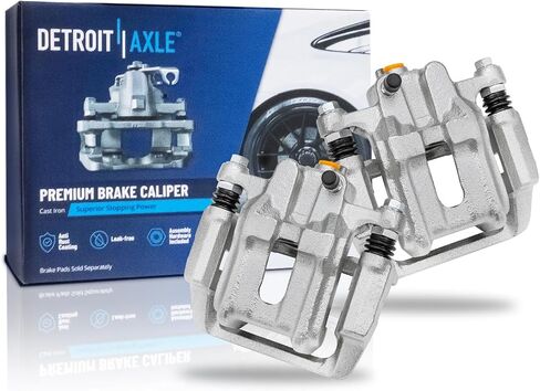 محور ديترويت - فرجار الفرامل الخلفية لـ 2003-2011 Honda Element 2001-2003 CL 1999-2008 TL فرجار فرامل قرصية مع استبدال الدعامة [يتوفر خيار المكبس المعدني فقط] in Saudi Arabia