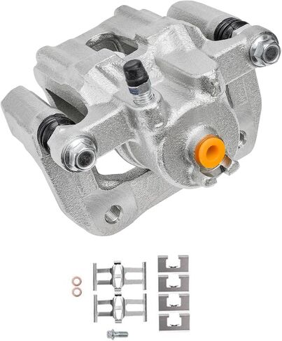 محور ديترويت - فرجار الفرامل الخلفية لـ 2003-2011 Honda Element 2001-2003 CL 1999-2008 TL فرجار فرامل قرصية مع استبدال الدعامة [يتوفر خيار المكبس المعدني فقط] in Saudi Arabia