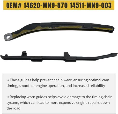 Cam Timing Chain Guides Compatible with XR650L 1993-2024 XR600R 1988-2000 NX650 1988-1989 OEM# 14620-MN9-870 14511-MN9-003 in Saudi Arabia