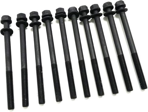 PartsFlow Head Gasket Bolts Set Timing Belt Kit with Water Pump for Honda 2001 2002 2003 2004 2005 Civic EX & 2001 2002 2003 2004 2005 Civic HX 1.7L SOHC ENG Code D17A2 D17A6 OE#14400-PMM-A02 in Saudi Arabia