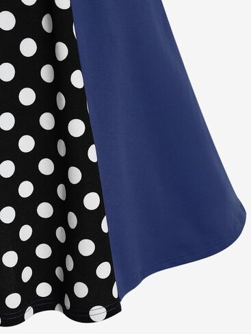 ROSE GAL Plus Size Polka Dots 1950s Vintage Dress for Women Rockabilly Retro Pinup Dress in Saudi Arabia