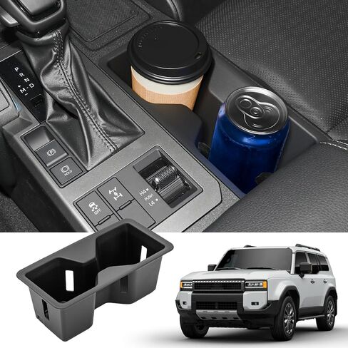 حامل أكواب متوافق مع 2024 2025 Toyota Land Cruiser Prado 250 J250 LC250 TPE حامل أكواب وحدة التحكم المركزية حامل منظم للمشروبات لعام 2024 ملحقات داخلية Land Cruiser in Kuwait