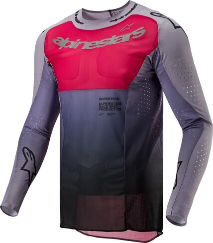 Alpinestars 3763324-1396-L: Supertech Dade Jersey Iron/Red Berry Lg in Kuwait
