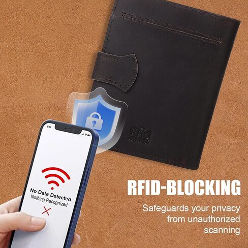 محفظة جواز السفر من الجلد المحبب بالكامل من فيتوس، منظم وثائق السفر مع خاصية حجب RFID، فتحات مزدوجة لجواز السفر، جيوب مزدوجة للنقود، حاملات بطاقات متعددة، دفتر ملاحظات للسفر وقلم متضمنان 60 صفحة in Saudi Arabia