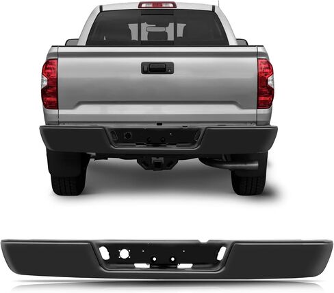 FINDAUTO Texture Black Rear Step Bumper fit for 2002-2009 for Dodge Ram 2500 3500 Back Bumpers without Parking Sensor Holes in Saudi Arabia