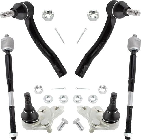 BOXI Front Suspension Kit (4) Front Tie Rod + (2) Front Ball Joint Fit for Toyota Corolla 2003 2004 2005 2006 2007 2008 | Replaces EV470 ES80431 ES80432 K90309 in Saudi Arabia