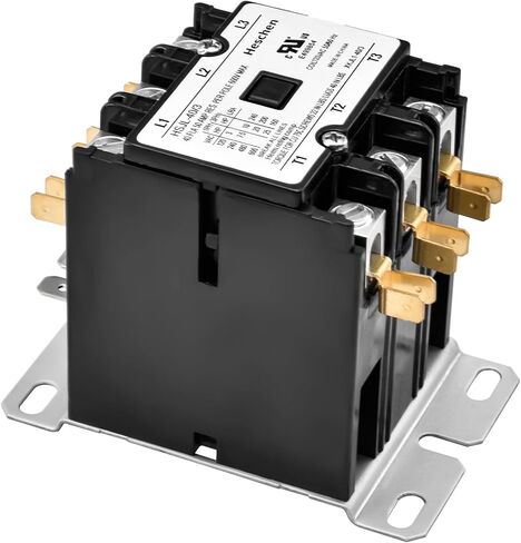 موصل محرك HVAC، HSJL-40/2، قطبين، 40 أمبير، ملف 24VAC 50/60 هرتز، لمكيف الهواء، المضخة الحرارية، أنظمة التبريد، مدرج في قائمة UL in Saudi Arabia