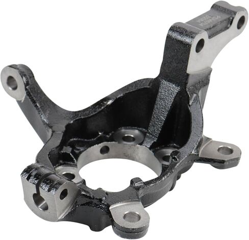 TRQ Front Left Steering Knuckle Drivers Side Compatible with 2015-2018 Chevrolet City Express 2011-2017 Nissan Juke 2018-2019 Kicks 2011-2020 LEAF 2013-2020 NV200 2013-2019 Sentra in Saudi Arabia