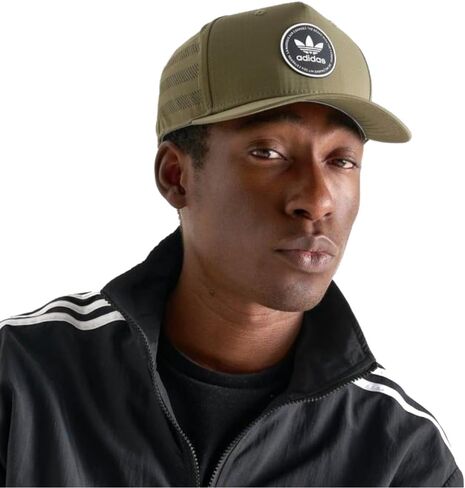 adidas Original OG Emblem Snapback Hat in Green/Strong Olive in Saudi Arabia