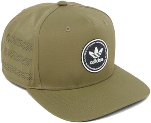 adidas Original OG Emblem Snapback Hat in Green/Strong Olive in Saudi Arabia