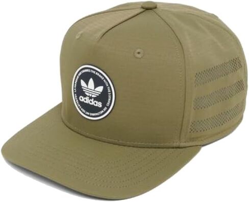 adidas Original OG Emblem Snapback Hat in Green/Strong Olive in Saudi Arabia