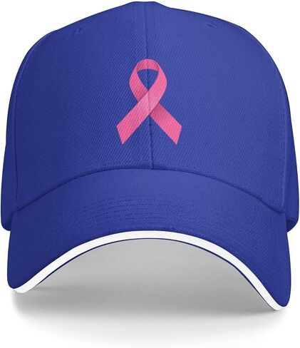 Breast Cancer Awareness Hat for Women Adjustable Pink Ribbon Baseball Cap for Adult in Saudi Arabia