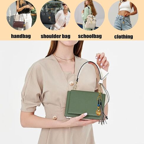 Beads And Braided Rope Bag Charms Boho Purse Charms Car Key Chain Wallet Keychain Accessories For Women in Kuwait