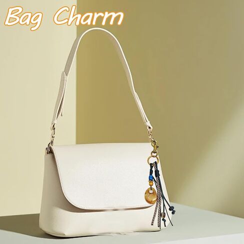 Beads And Braided Rope Bag Charms Boho Purse Charms Car Key Chain Wallet Keychain Accessories For Women in Kuwait