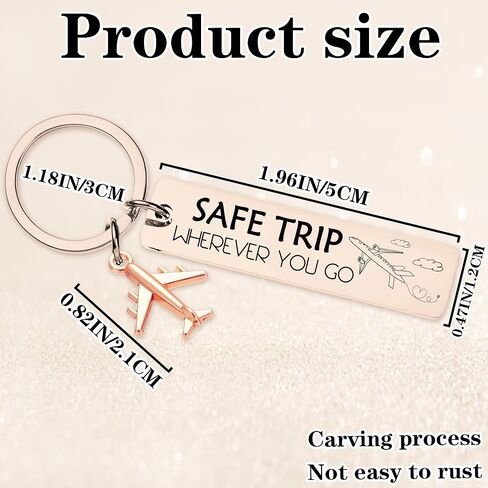 سلسلة مفاتيح على شكل طائرة لهدايا الطيران - سلاسل مفاتيح آمنة للطيران لمضيفي الطيران الطيارين، هدية عيد ميلاد in Kuwait