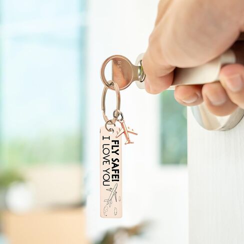 سلسلة مفاتيح على شكل طائرة لهدايا الطيران - سلاسل مفاتيح آمنة للطيران لمضيفي الطيران الطيارين، هدية عيد ميلاد in Kuwait