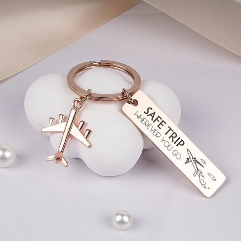 سلسلة مفاتيح على شكل طائرة لهدايا الطيران - سلاسل مفاتيح آمنة للطيران لمضيفي الطيران الطيارين، هدية عيد ميلاد in Kuwait