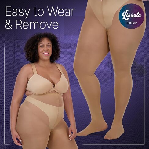 LISSELE Opaque Plus Size Tights for Women - Microfiber, Run Resistant Toe Plus Size Stockings - Footed Tights Pack, 1X-8X in Saudi Arabia