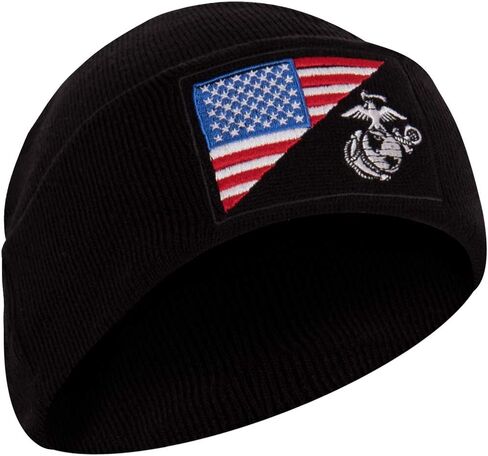Rothco USMC Eagle، Globe and Anchor/غطاء ساعة فاخر بعلم الولايات المتحدة، أسود in Saudi Arabia