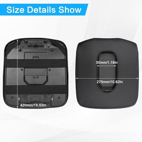 غطاء وحدة التحكم المركزية مناسب لـ 2019-2024 Chevy Silverado & GMC Sierra Jump Seat Console Armrest Cover غطاء جلدي لمسند الذراع غطاء متين لوحدة التحكم (أسود غير لامع) in Kuwait