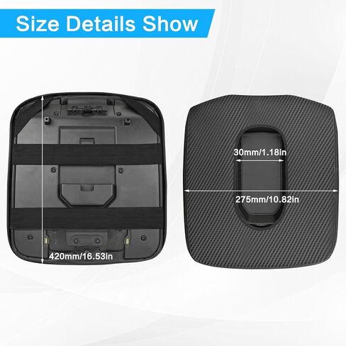 غطاء وحدة التحكم المركزية مناسب لـ 2019-2024 Chevy Silverado & GMC Sierra Jump Seat Console Armrest Cover غطاء جلدي لمسند الذراع غطاء متين لوحدة التحكم (أسود غير لامع) in Kuwait