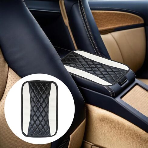 Arm Rest Cover for Car, Car Console Covers, Car Armrest Cover, Wear-Resistant, Durable and Environmentally Friendly Fits Most Sedans, SUVs, Trucks, and Vans (Red) in Saudi Arabia