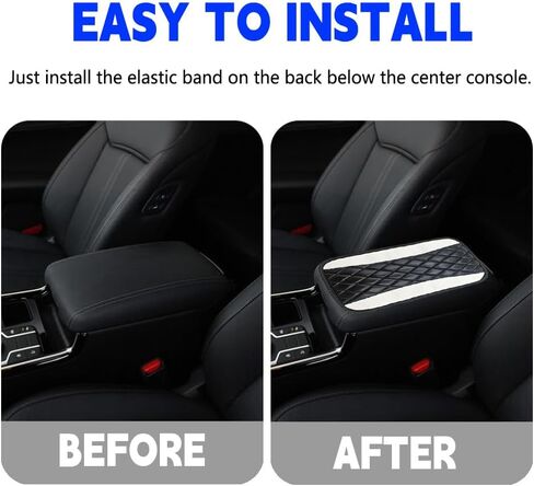 Arm Rest Cover for Car, Car Console Covers, Car Armrest Cover, Wear-Resistant, Durable and Environmentally Friendly Fits Most Sedans, SUVs, Trucks, and Vans (Red) in Saudi Arabia