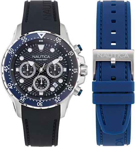 Nautica NST Silicone Strap Watch Box Set in Saudi Arabia