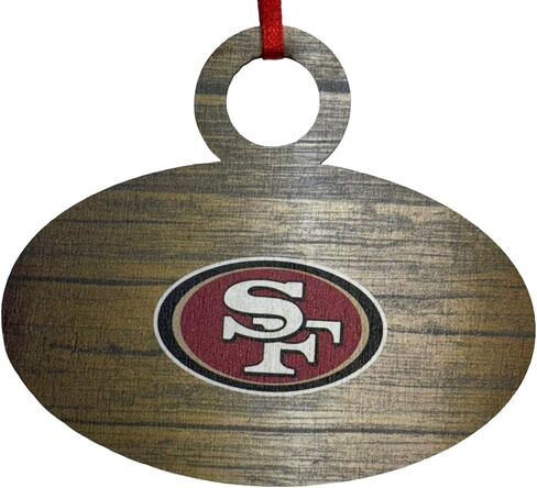 زينة جدارية للعطلات بشعار مرتفع من FOCO San Francisco 49ers in Saudi Arabia