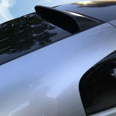 IKON MOTORSPORTS, Roof Spoiler Compatible with 2003-2008 Nissan 350Z Coupe, CFL Carbon Fiber Print PP Polypropylene Rear Window Visor Roof Lip Spoiler Wing, 2004 2005 2006 2007 in Saudi Arabia