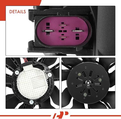 A-Premium Engine Radiator Cooling Fan Assembly with Brushless Motor Compatible with Select Kia Models - Telluride 2020 2021 2022 2023 - Replace# 25380S9000 in Saudi Arabia