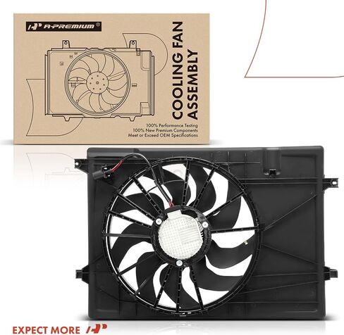 A-Premium Engine Radiator Cooling Fan Assembly with Brushless Motor Compatible with Select Kia Models - Telluride 2020 2021 2022 2023 - Replace# 25380S9000 in Saudi Arabia