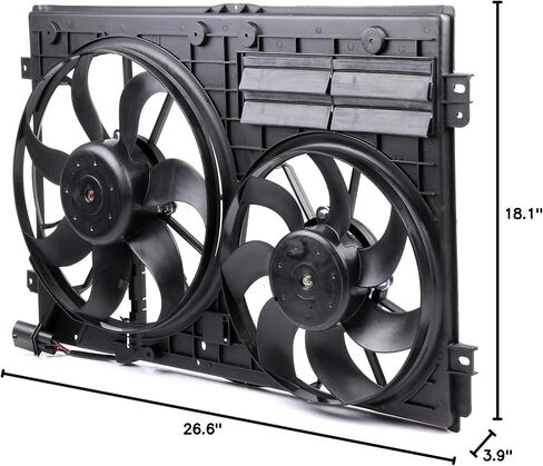 OCPTY Radiator Cooling Fan fit for 2006-2013 for Audi for A3 / 2006-2013 for Audi for A3 Quattro / 2005-2006, 2008-2009 for Audi for TT / 2008-2017 for Audi for TT Quattro,Replace 621460 Cooling Fan in Saudi Arabia