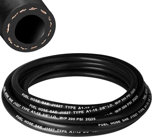 5FT 3/8" Marine Fuel Line Hose SAE J1527 300PSI High Pressure Submersible NBR Fuel Hose Type A1-15 in Saudi Arabia