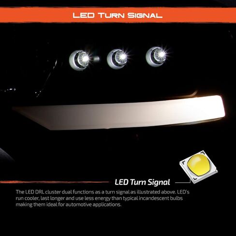 AKKON - لـ 04-08 Ford F150 F-150 بيك اب إطار أسود مزدوج هالو LED G2 المصابيح الأمامية لجهاز العرض استبدال المصابيح الأمامية in Saudi Arabia