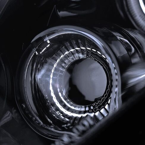 SPEC-D TUNING Halo Projector Headlights LED Black Compatible with 2003-2007 Honda Accord 2/4Dr, Left + Right Pair Headlamps Assembly in Saudi Arabia