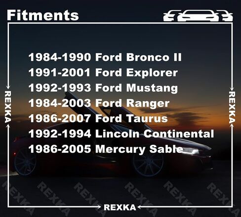 10 قطع من Rexka مشبك تثبيت عازل لغطاء المحرك لسيارة Ford N803613S Bronco، Mustang Explorer & Ranger 1988- in Saudi Arabia