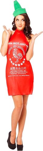 Rasta Imposta Sriracha Dress Halloween Costume, Women's Size 4-8 in Saudi Arabia